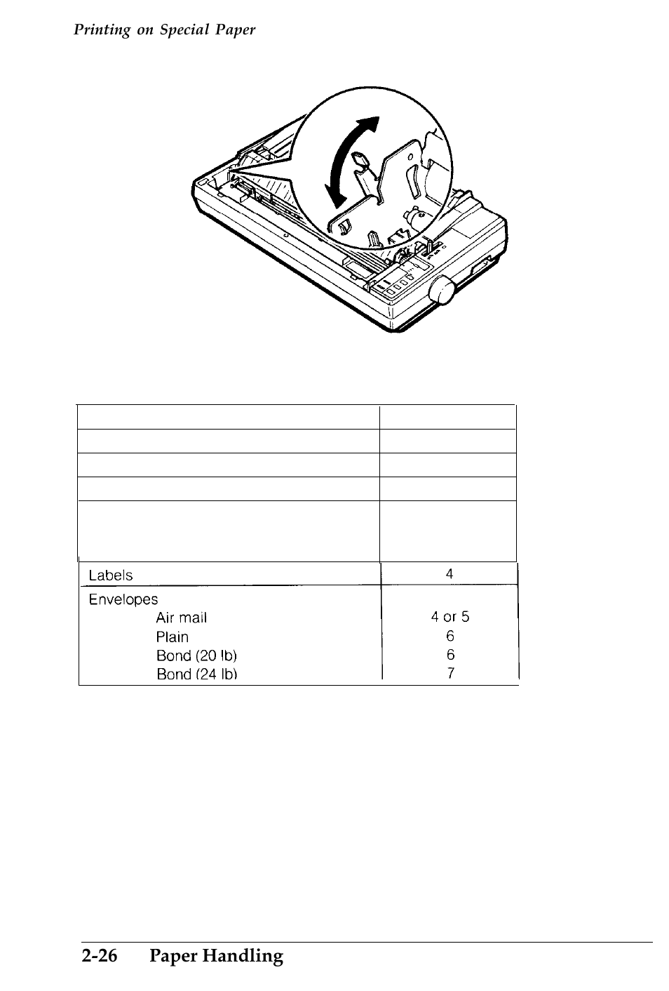 26 paper handling | Epson 4500 User Manual | Page 74 / 317