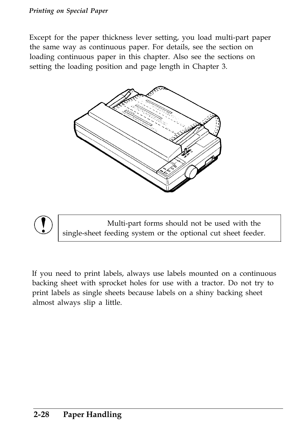 Labels | Epson 4500 User Manual | Page 76 / 317