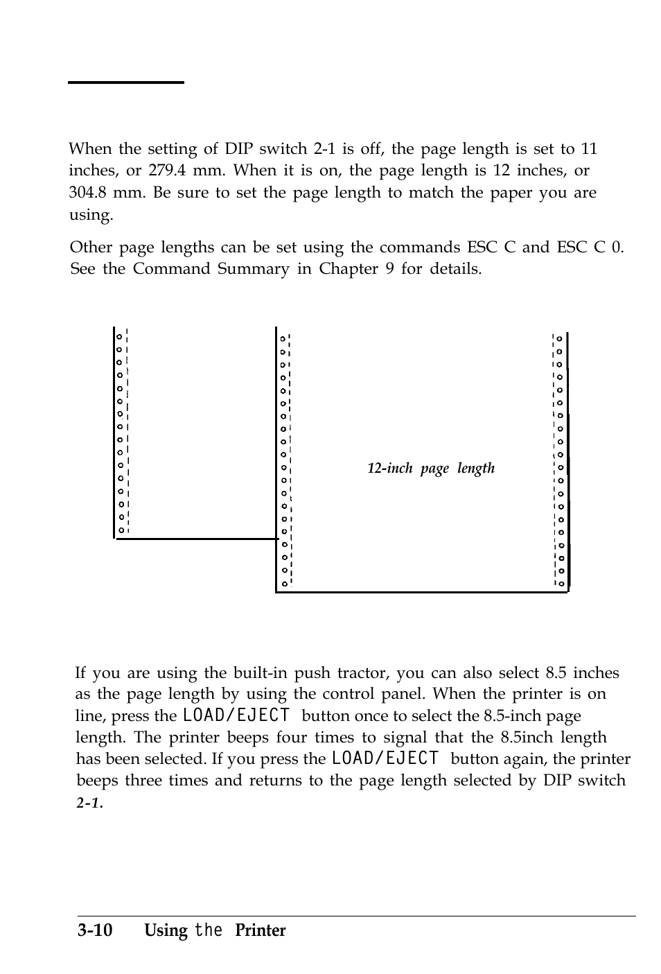 Page length | Epson 4500 User Manual | Page 89 / 317