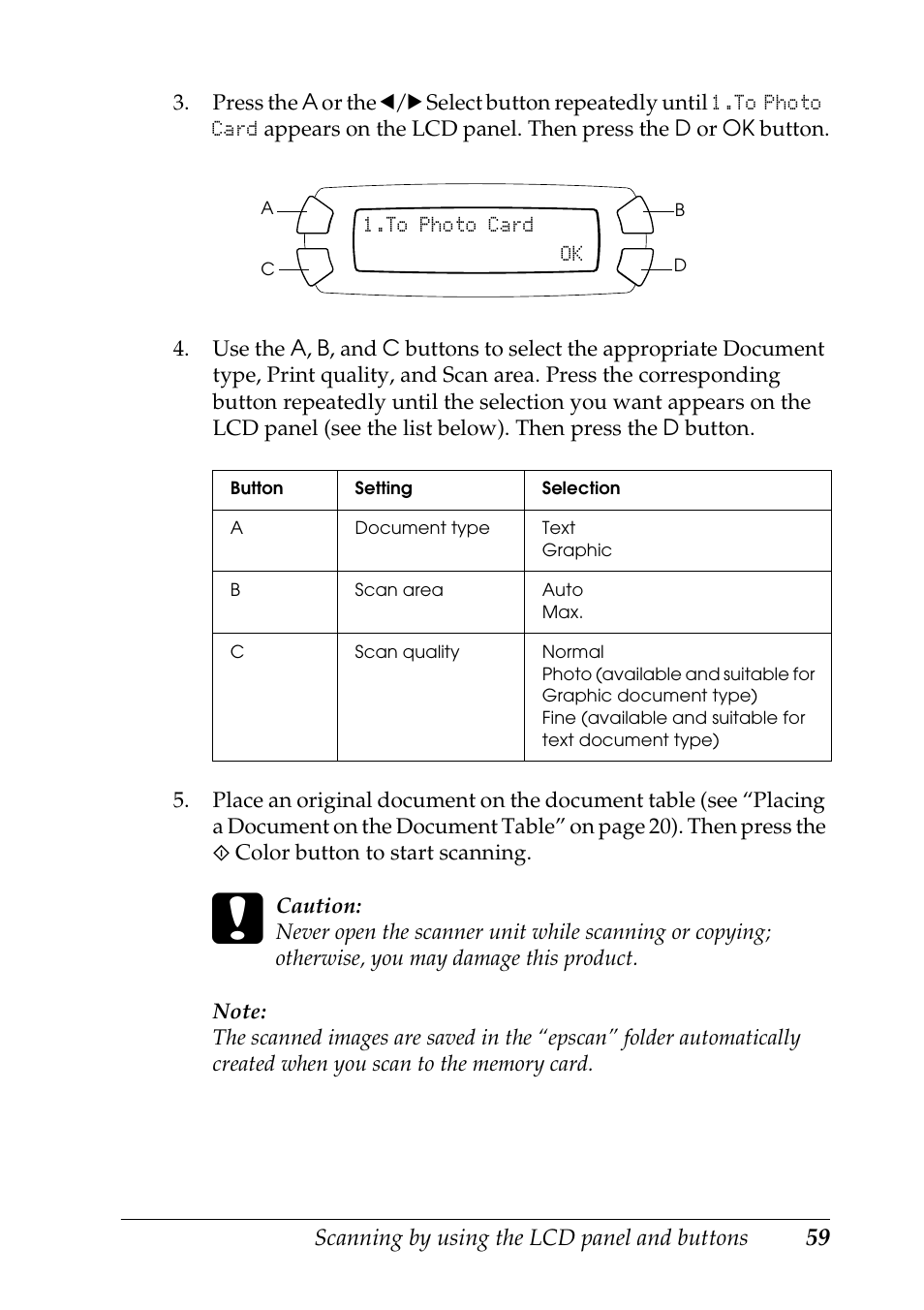 Epson STYLUS RX500 User Manual | Page 59 / 99