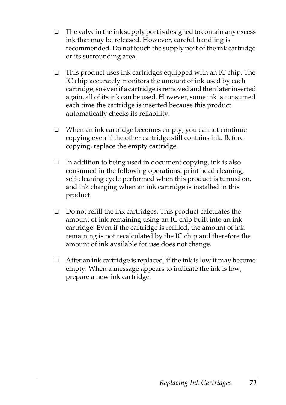 Epson STYLUS RX500 User Manual | Page 71 / 99