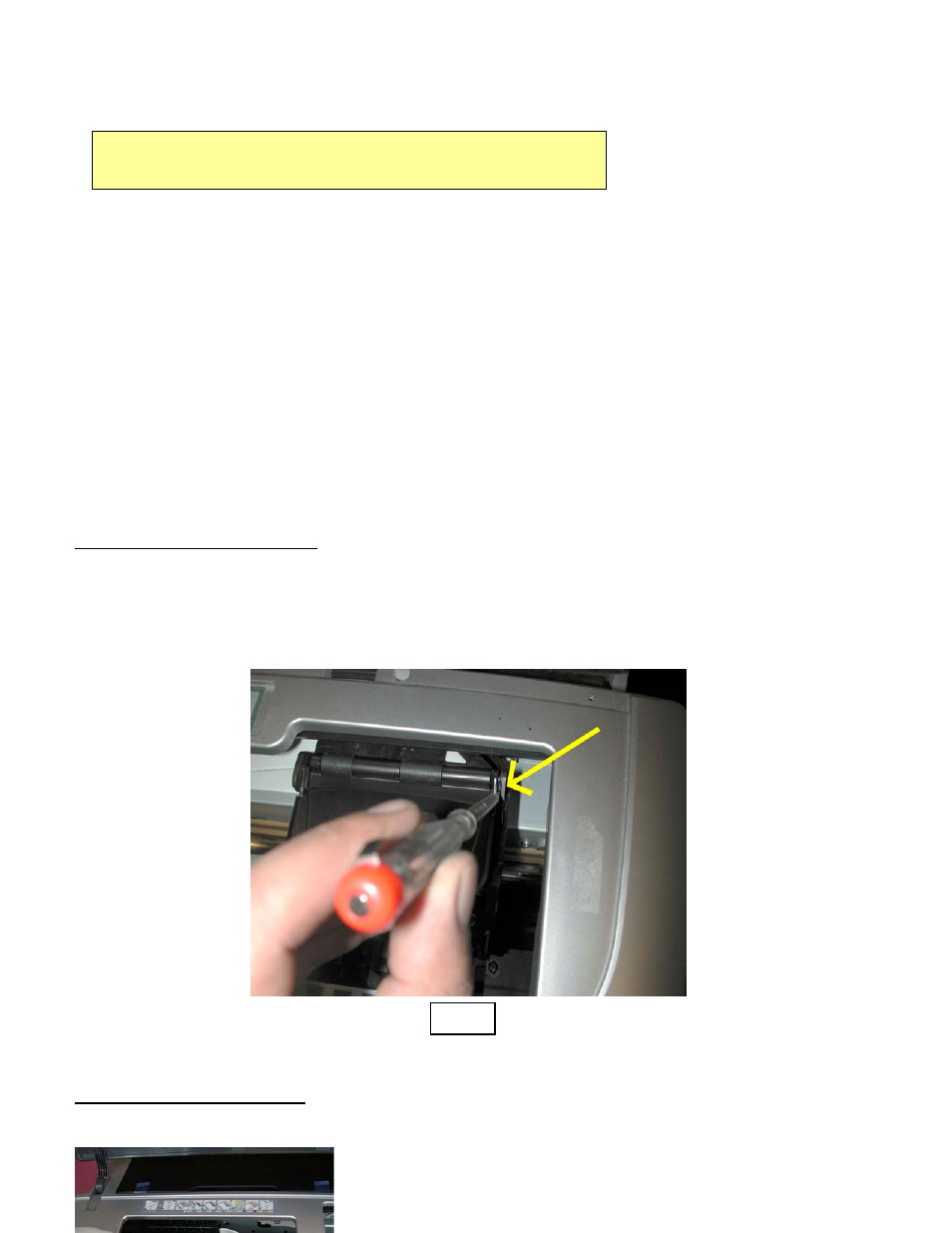 Disconnecting power from the printer, Installation of your eco-flo kit, Step 1 removing the injector lid | Step 2 moving the printer head | Epson 2100 User Manual | Page 3 / 13
