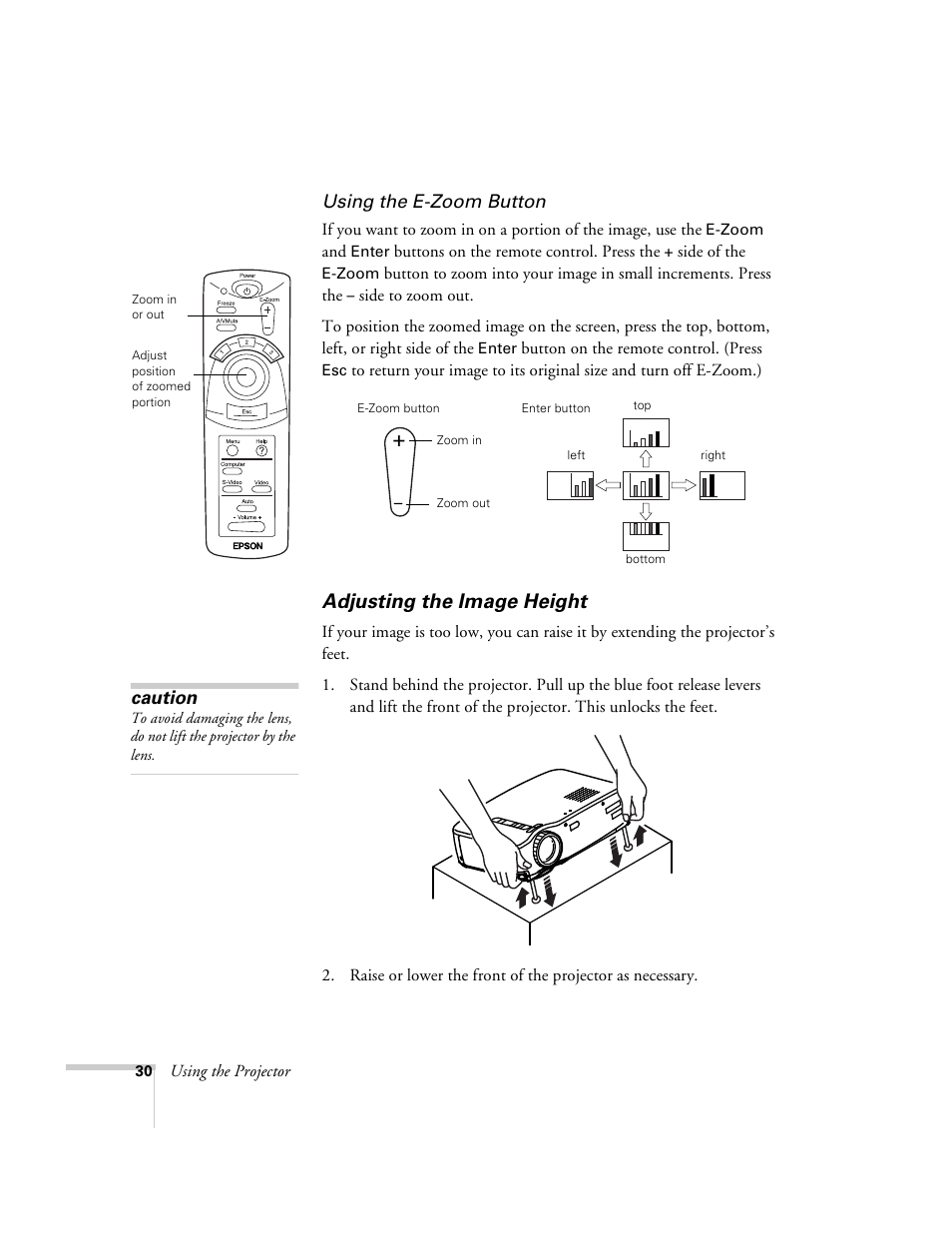 Adjusting the image height | Epson 51c User Manual | Page 35 / 86
