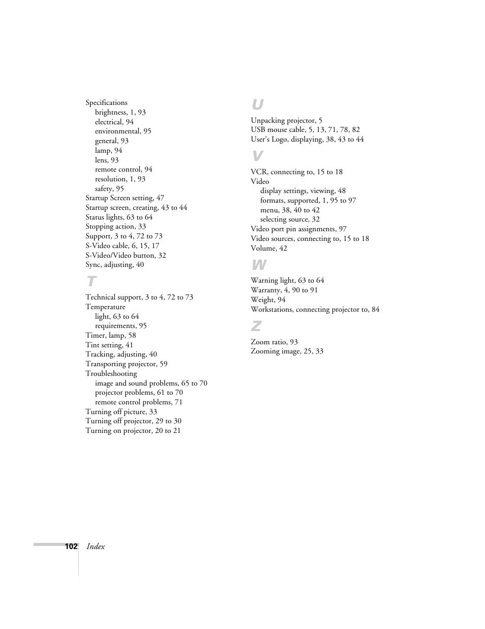 Epson 73c User Manual | Page 108 / 108