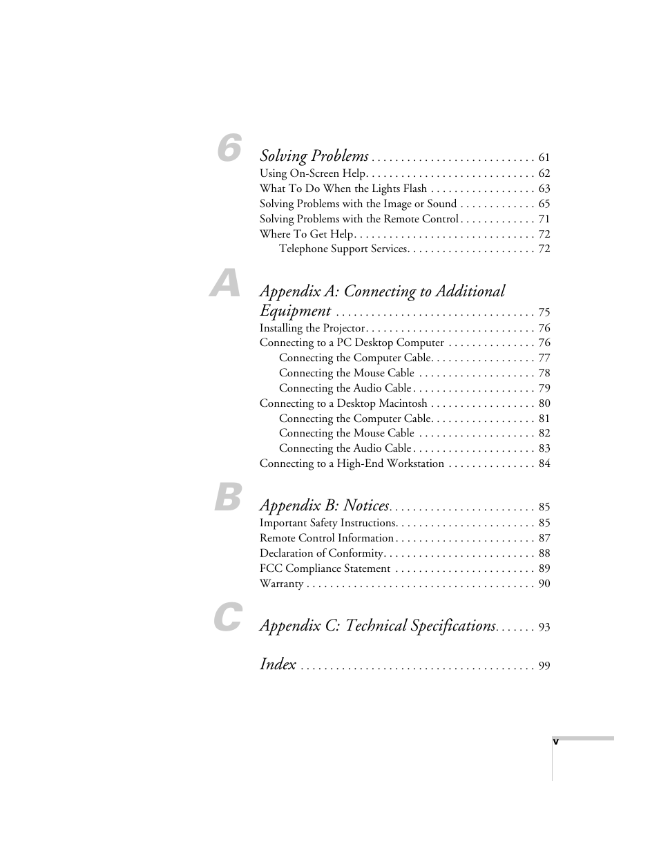 Epson 73c User Manual | Page 5 / 108