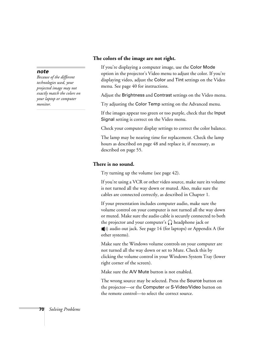 Epson 73c User Manual | Page 76 / 108