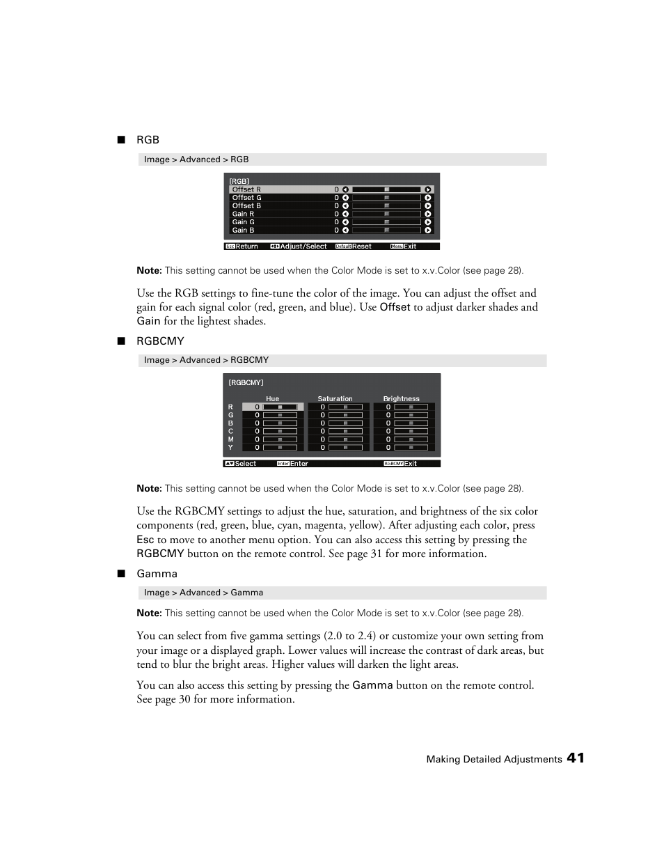 Epson 9700 User Manual | Page 41 / 80