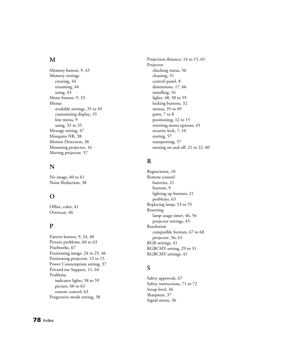 Epson 9700 User Manual | Page 78 / 80