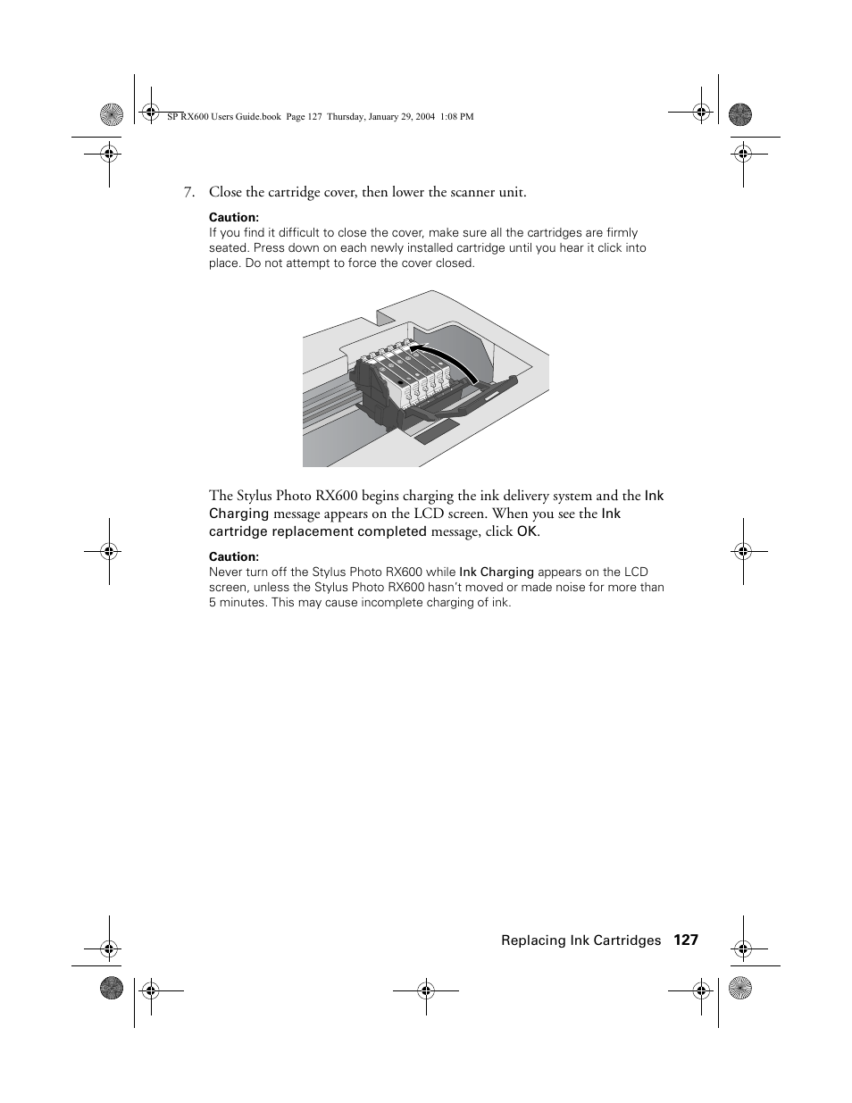 Epson All-In-One Stylus Photo RX600 User Manual | Page 127 / 164