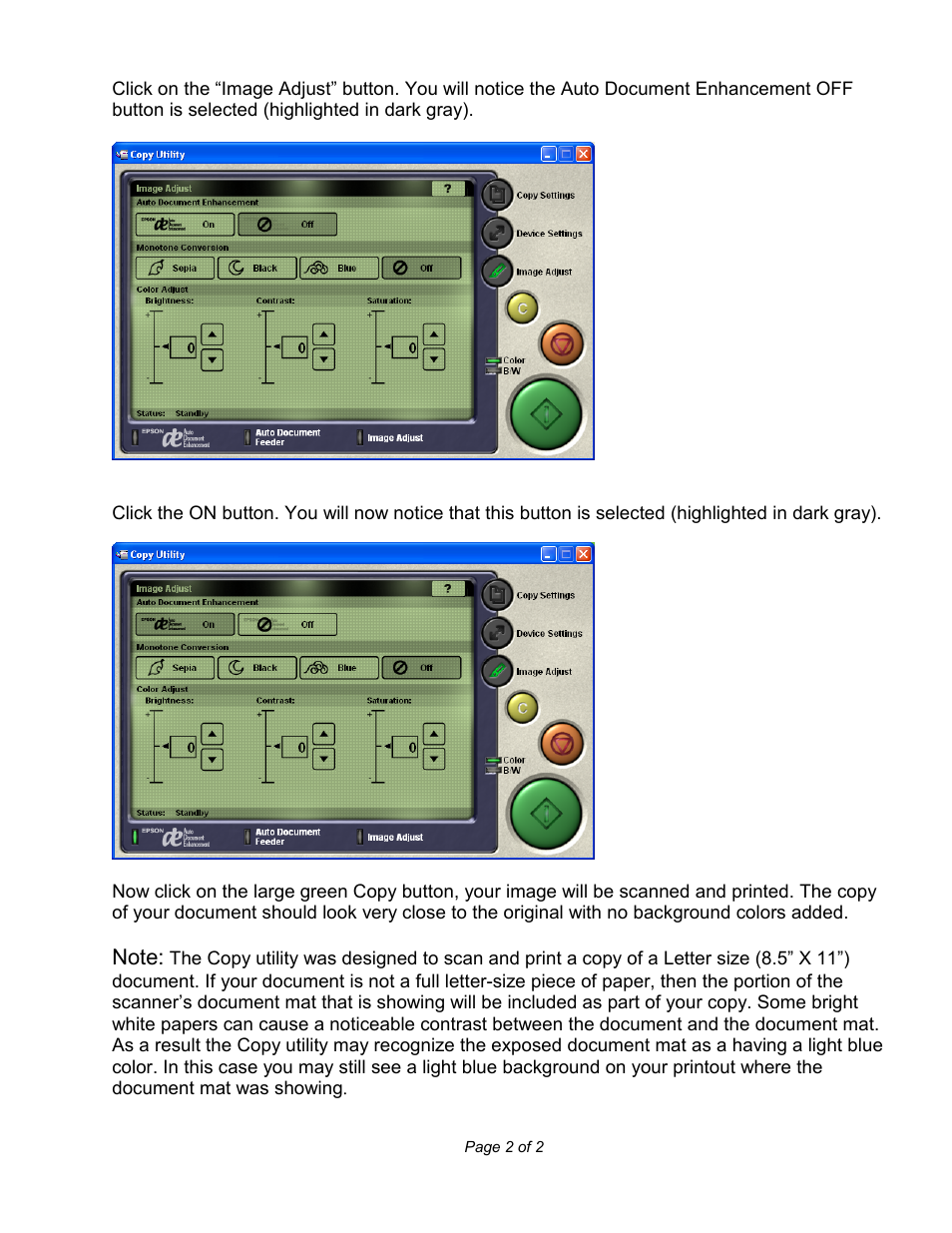 Epson Expression 10000XL- Photo E10000XL-PH User Manual | Page 12 / 36