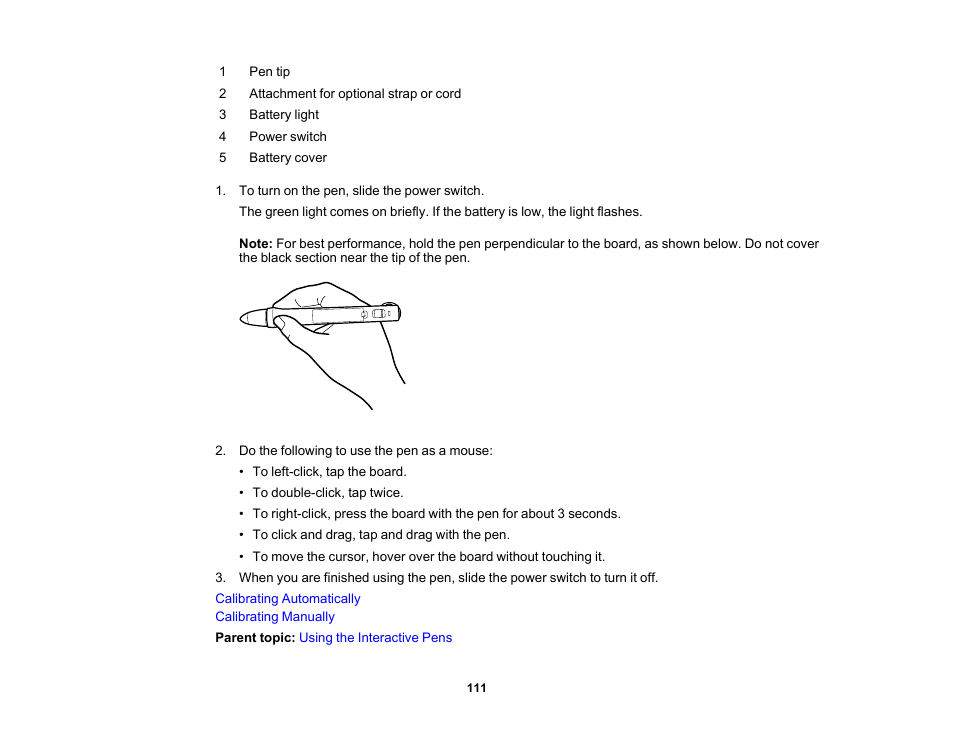 Epson 485Wi User Manual | Page 111 / 259