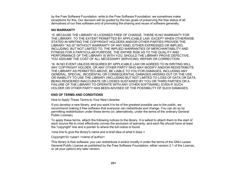 Epson 485Wi User Manual | Page 231 / 259