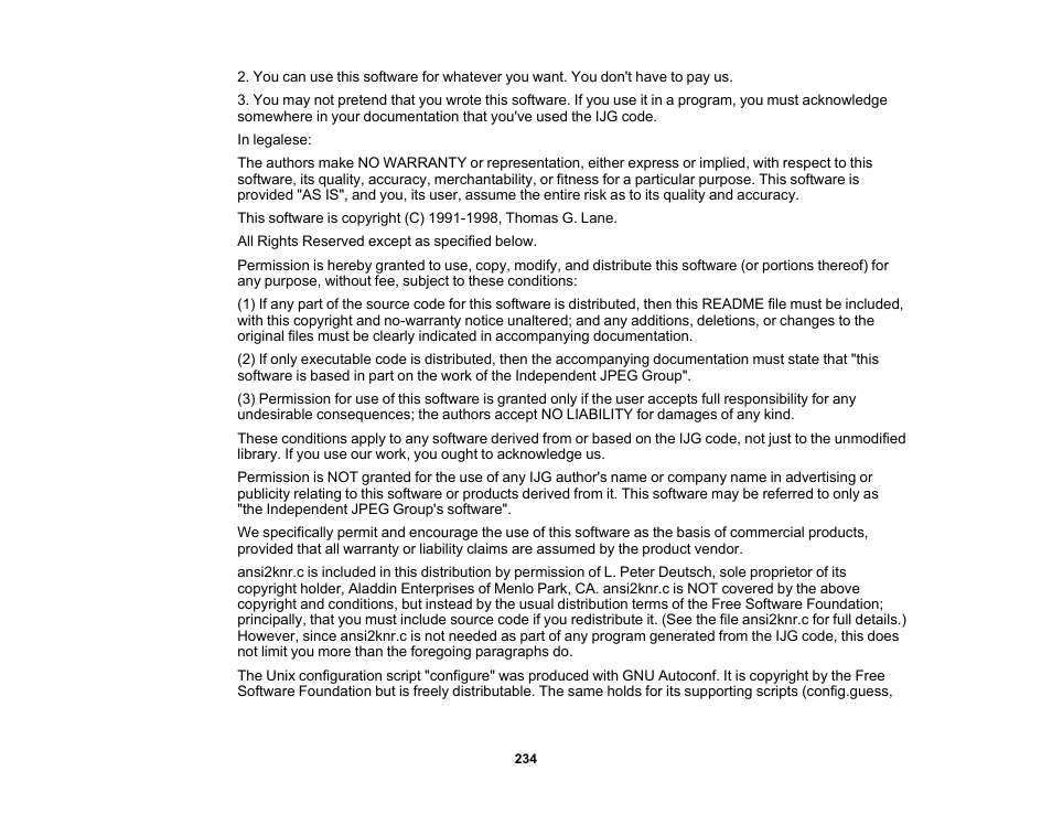 Epson 485Wi User Manual | Page 234 / 259