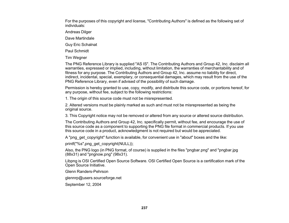 Epson 485Wi User Manual | Page 237 / 259