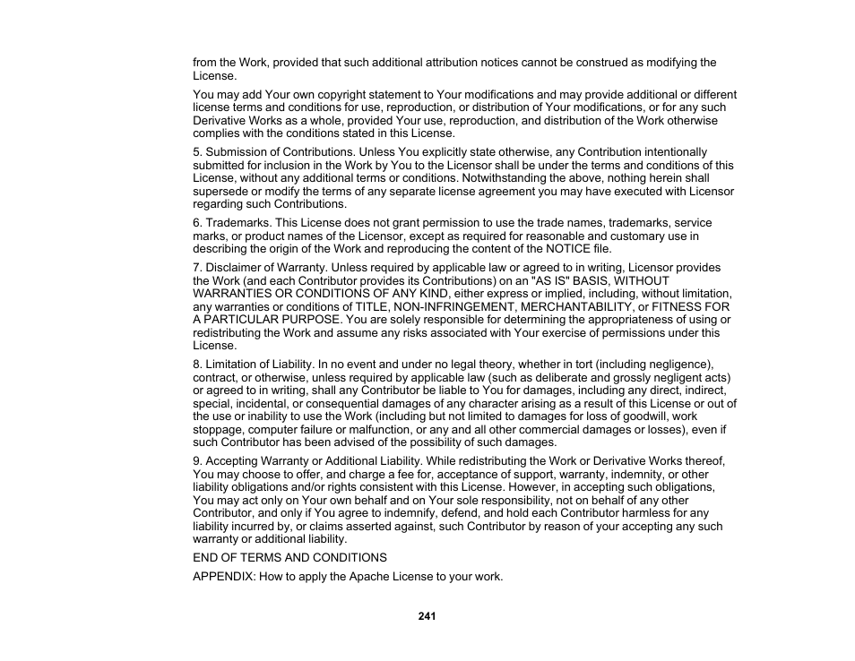 Epson 485Wi User Manual | Page 241 / 259