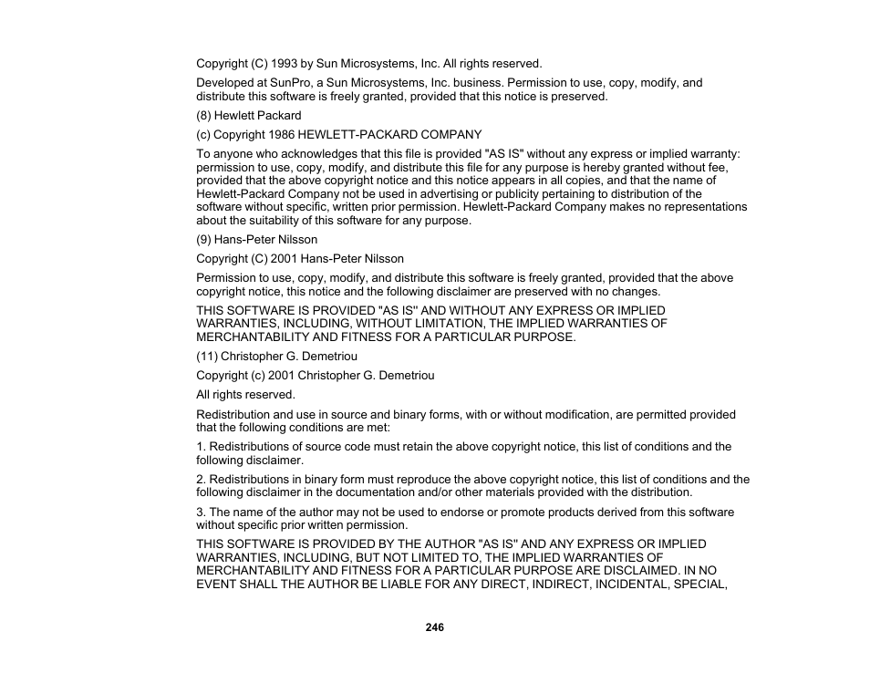 Epson 485Wi User Manual | Page 246 / 259