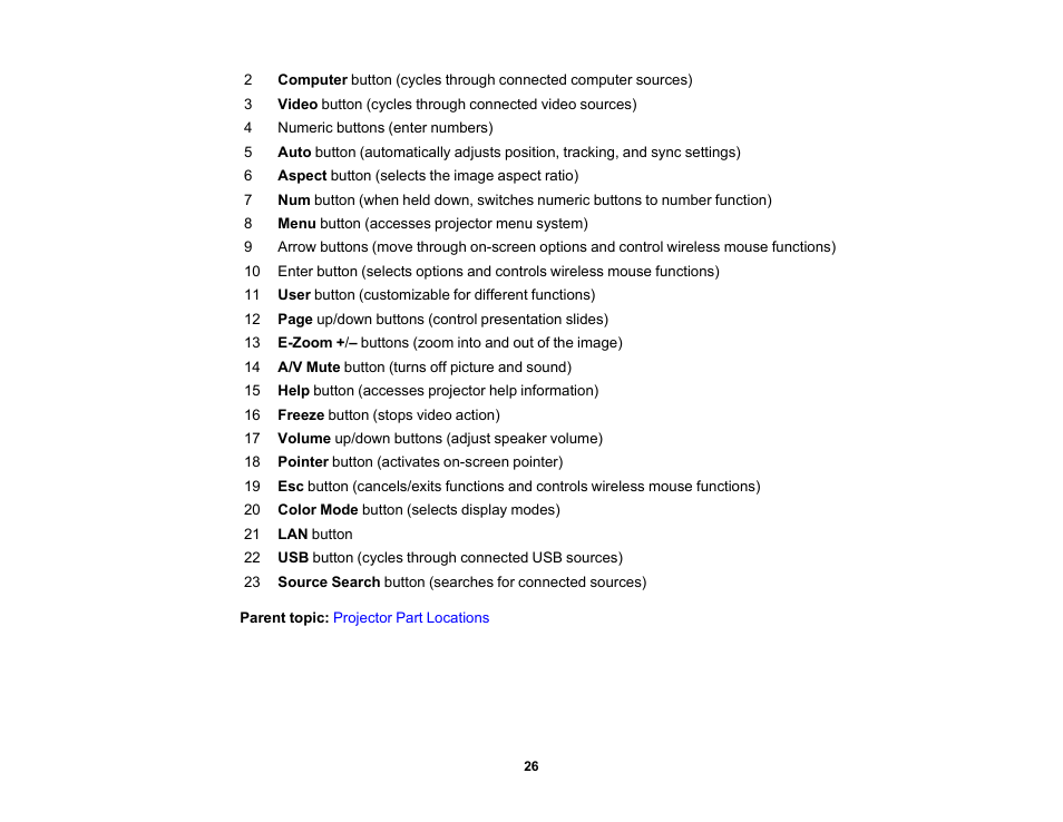 Epson 485Wi User Manual | Page 26 / 259