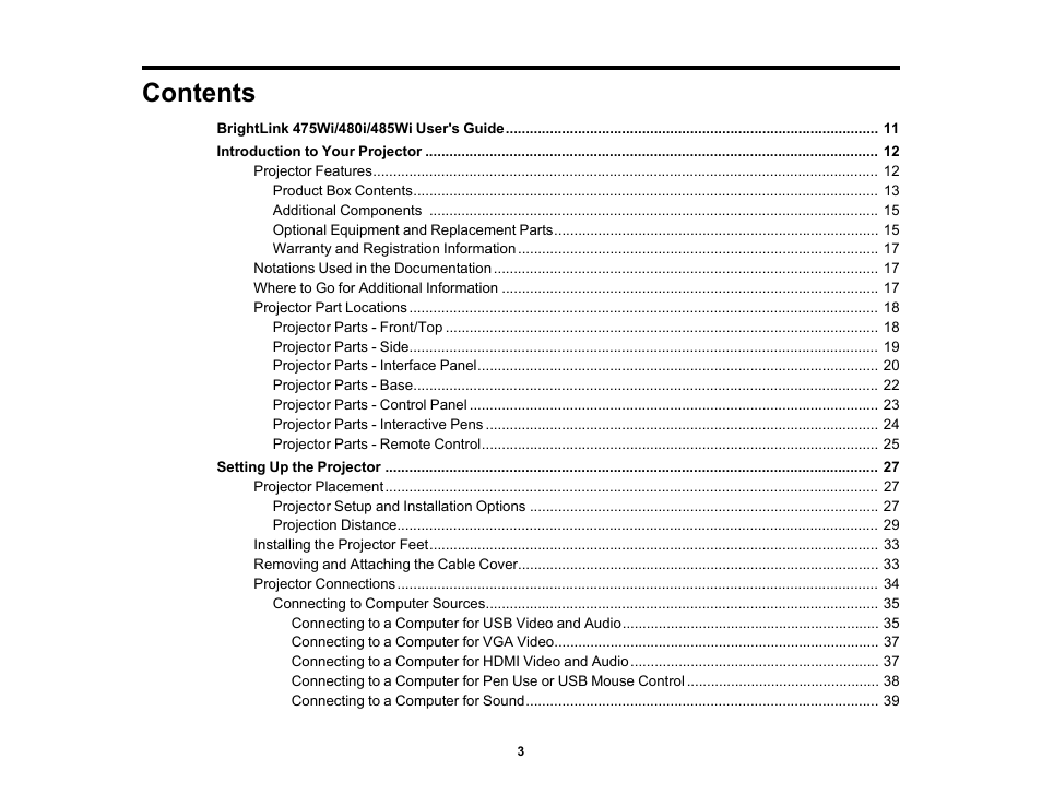 Epson 485Wi User Manual | Page 3 / 259