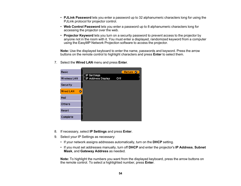 Epson 485Wi User Manual | Page 54 / 259