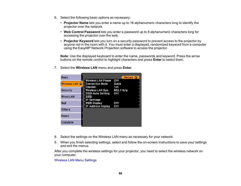 Epson 485Wi User Manual | Page 60 / 259