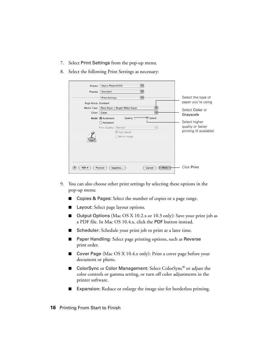 Epson Ultra Hi-Definition Photo Printer R260 User Manual | Page 16 / 82
