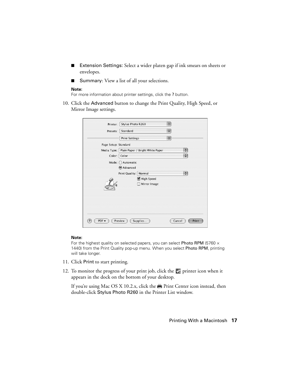 Epson Ultra Hi-Definition Photo Printer R260 User Manual | Page 17 / 82