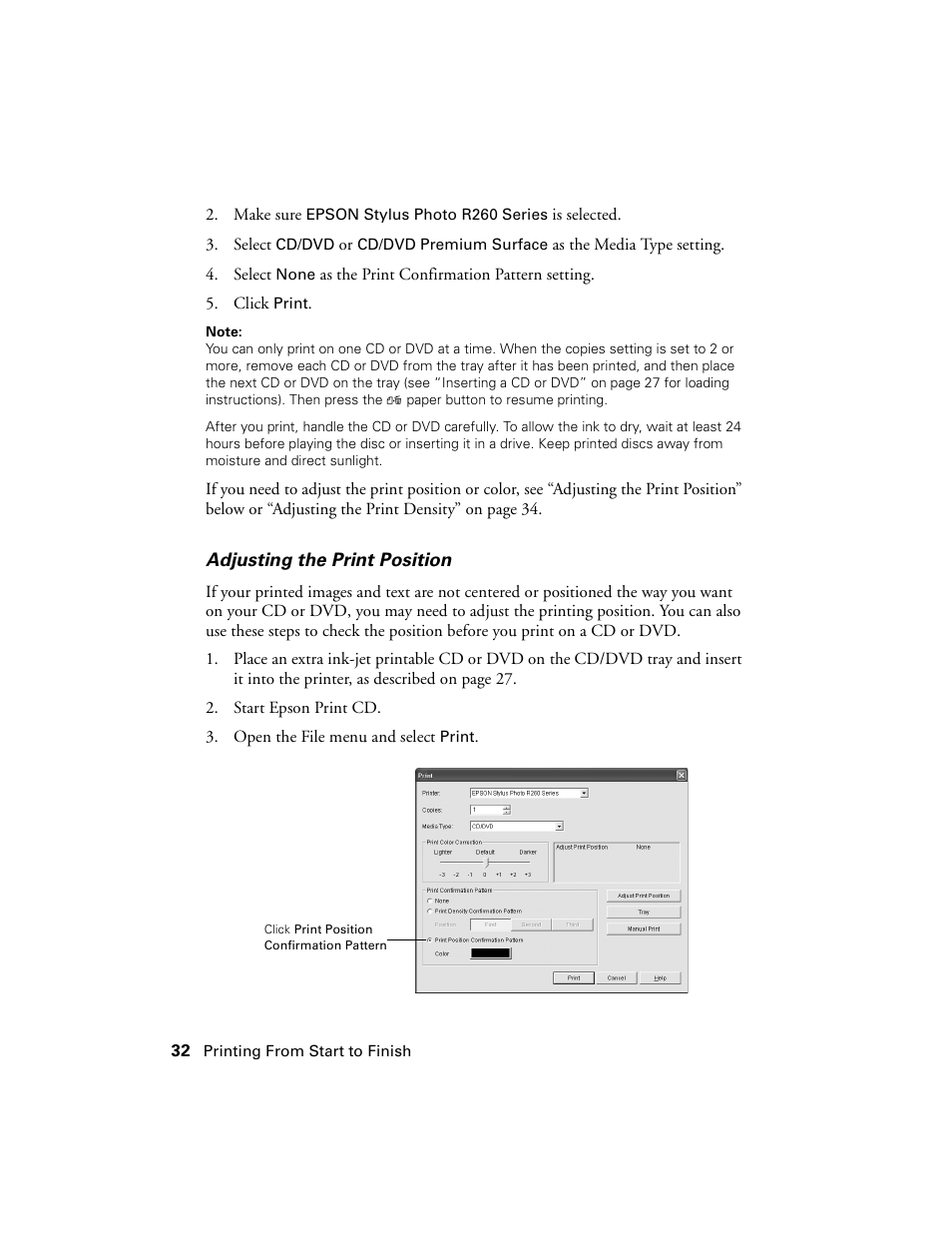 Epson Ultra Hi-Definition Photo Printer R260 User Manual | Page 32 / 82