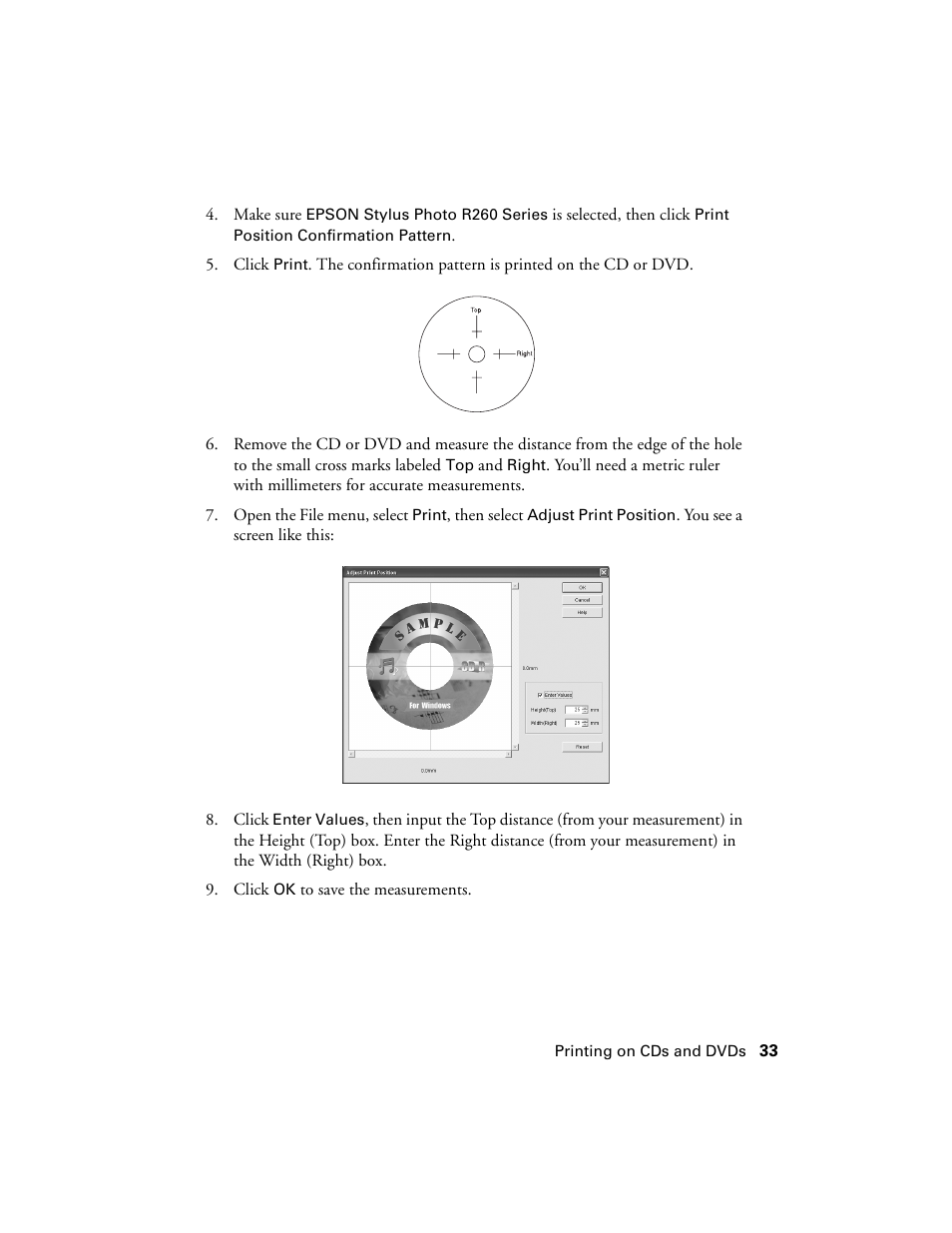 Epson Ultra Hi-Definition Photo Printer R260 User Manual | Page 33 / 82