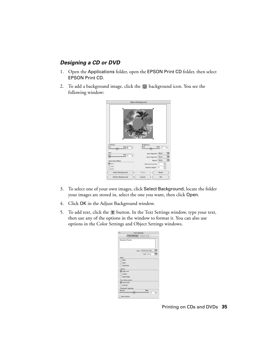 Epson Ultra Hi-Definition Photo Printer R260 User Manual | Page 35 / 82