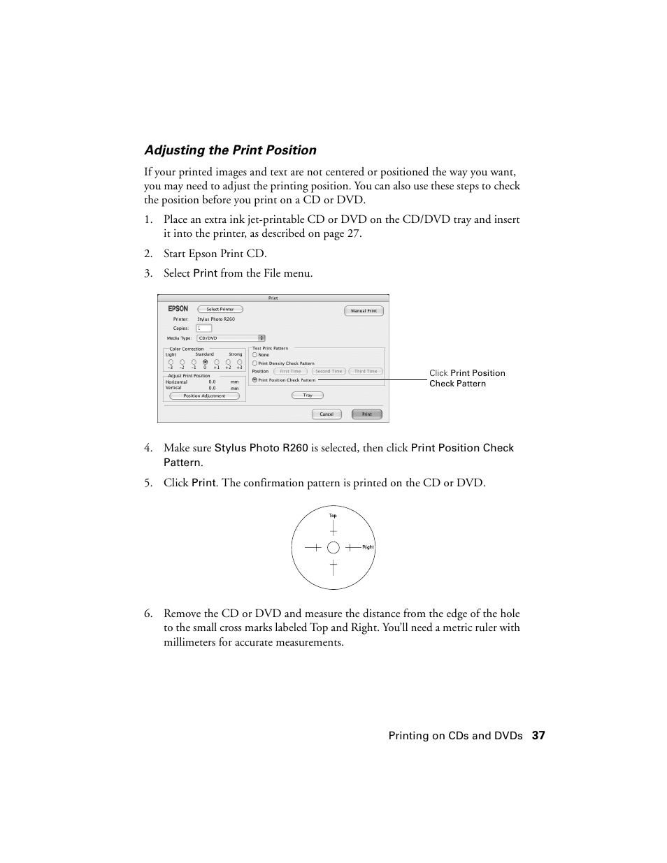 Epson Ultra Hi-Definition Photo Printer R260 User Manual | Page 37 / 82