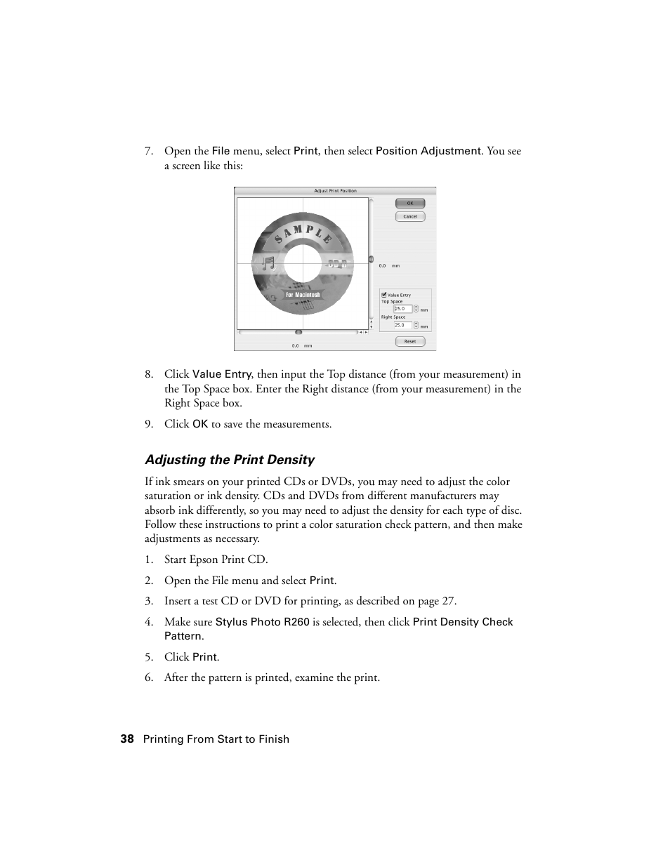 Epson Ultra Hi-Definition Photo Printer R260 User Manual | Page 38 / 82