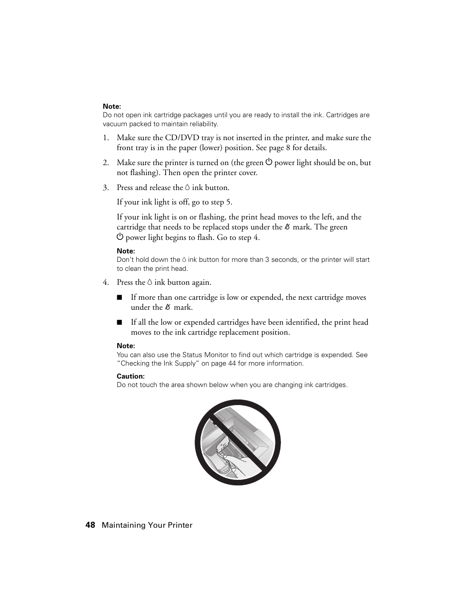 Epson Ultra Hi-Definition Photo Printer R260 User Manual | Page 48 / 82
