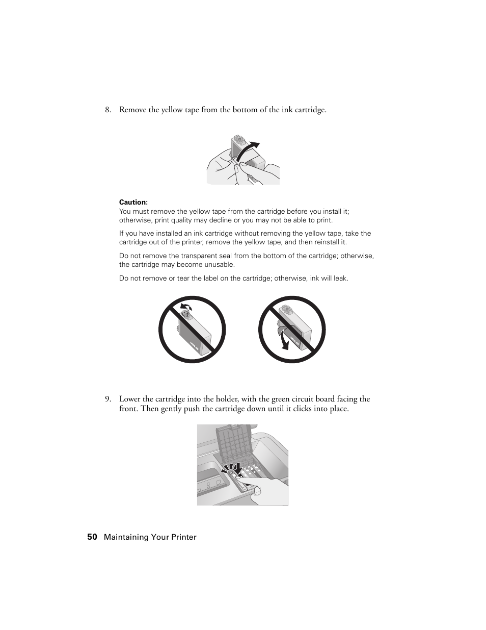 Epson Ultra Hi-Definition Photo Printer R260 User Manual | Page 50 / 82