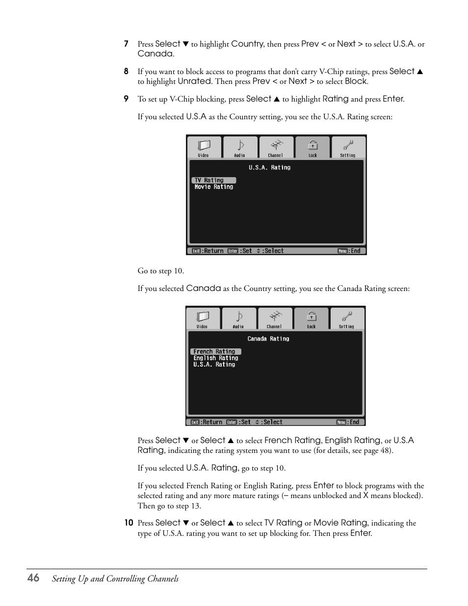 Epson LS57P1 User Manual | Page 46 / 138