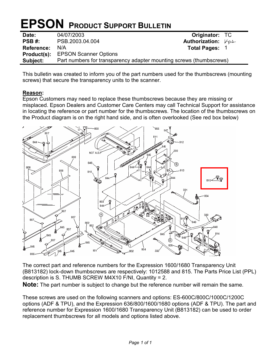 Epson ES-600C User Manual | 8 pages