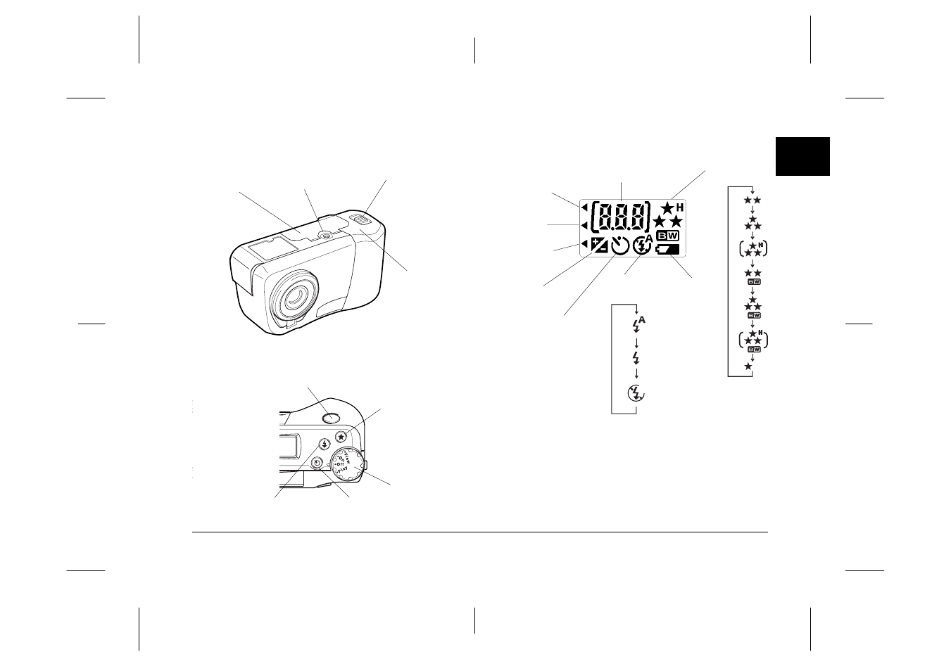 Bottom view, Display panel | Epson PhotoPC 750Z User Manual | Page 17 / 121
