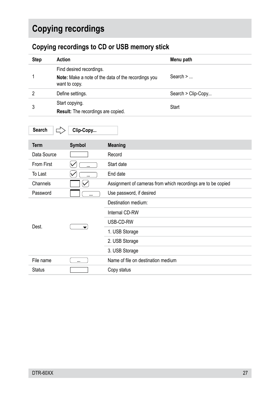 Copying recordings | Epson DTR-6008/750CD User Manual | Page 27 / 72