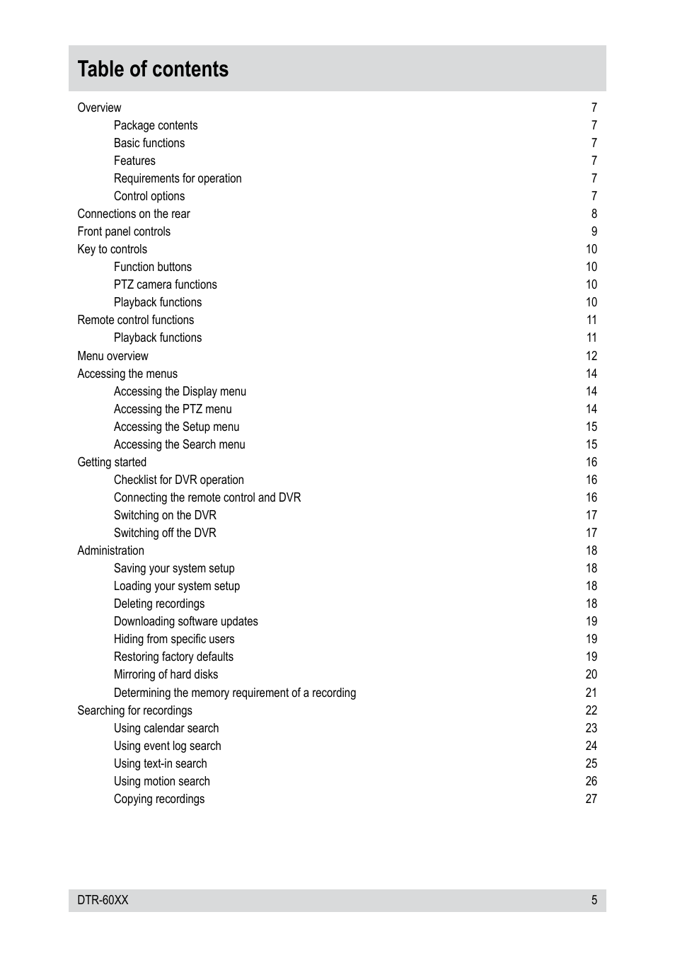 Epson DTR-6008/750CD User Manual | Page 5 / 72