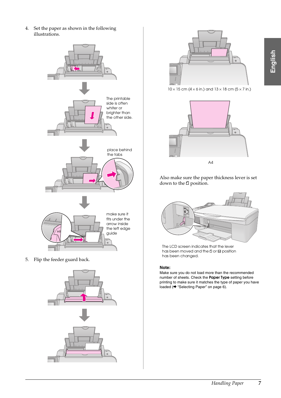 En g lis h | Epson STYLUS DX6000 User Manual | Page 9 / 36