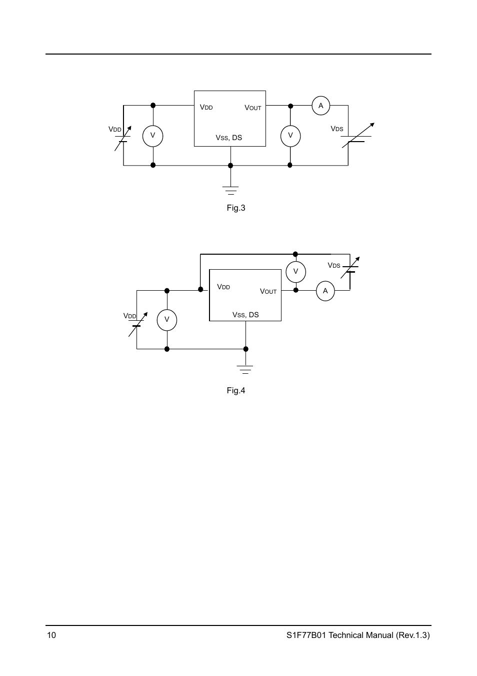 Characteristic measuring circuits | Epson S1F77B01 User Manual | Page 14 / 20