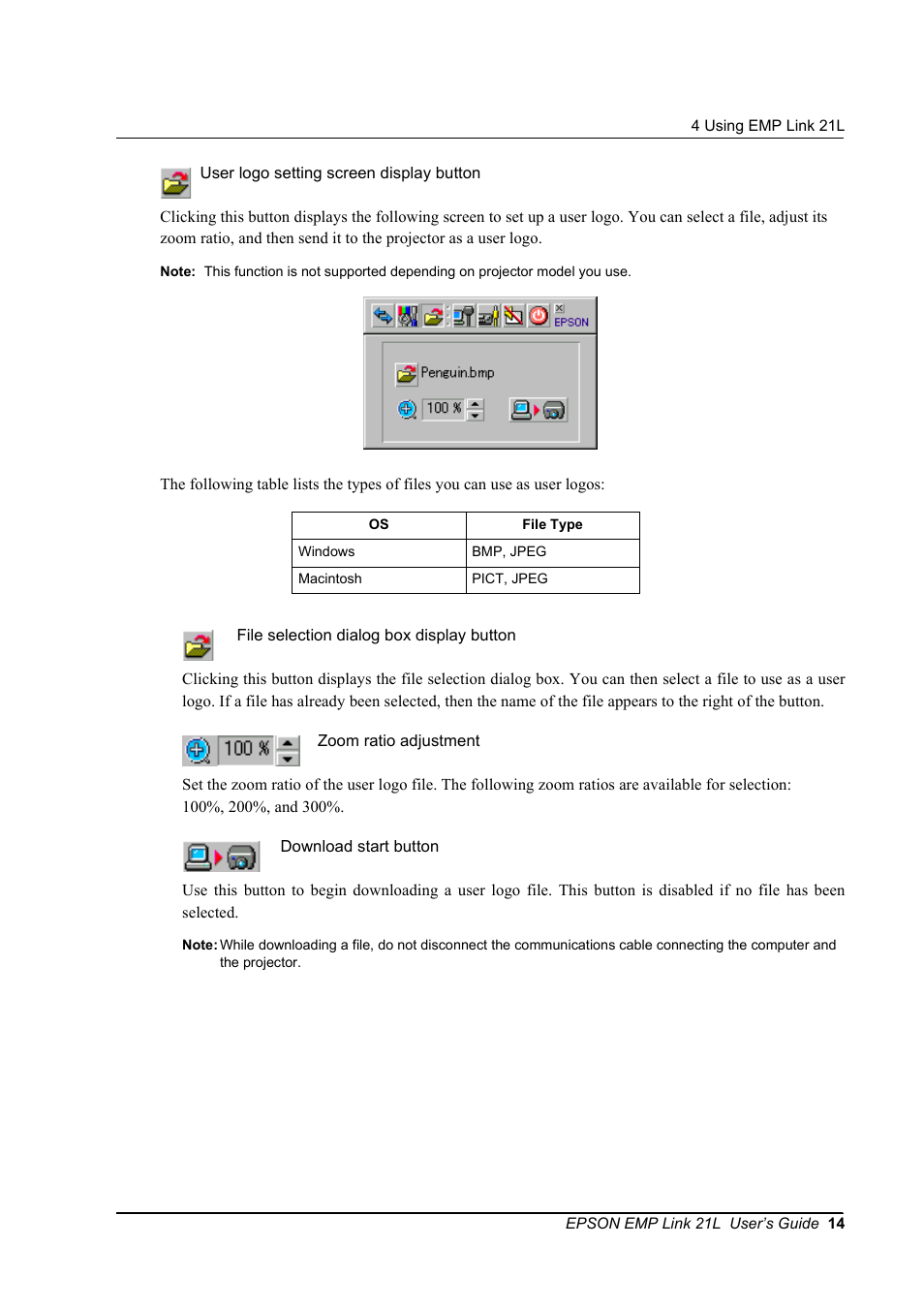 Epson 21L User Manual | Page 14 / 21