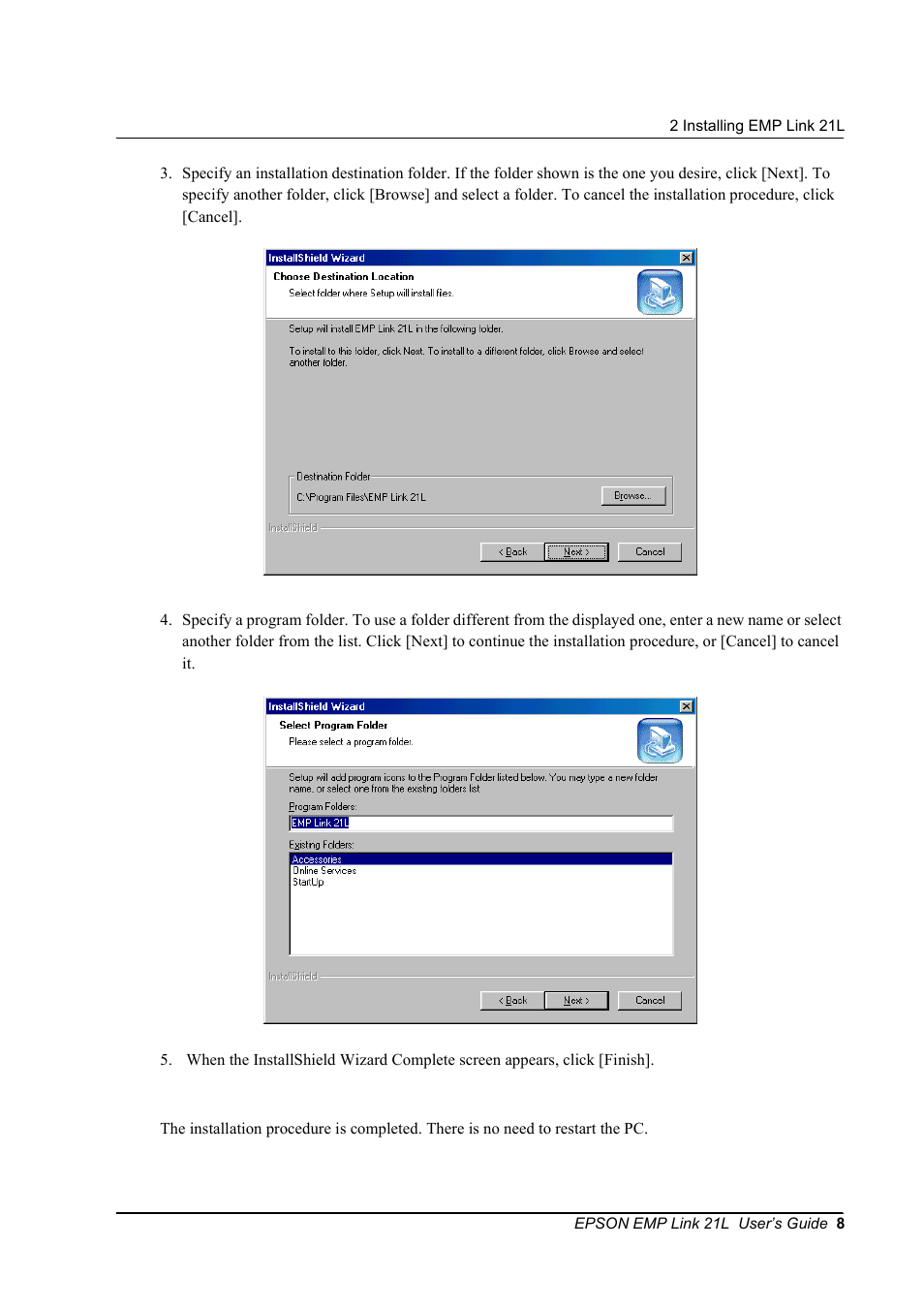 Epson 21L User Manual | Page 8 / 21