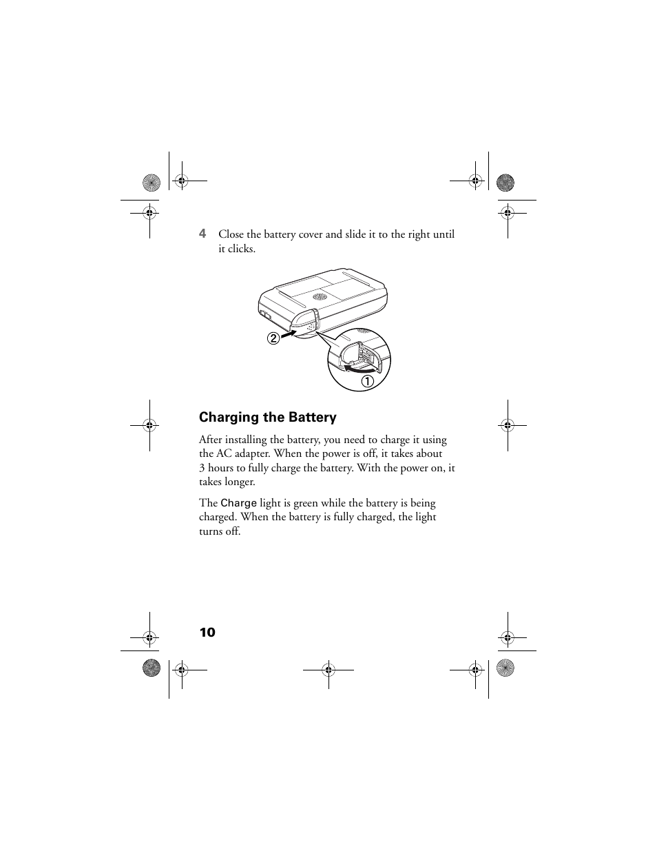 Charging the battery | Epson Multimedia Storage Viewer P-4000 User Manual | Page 10 / 70