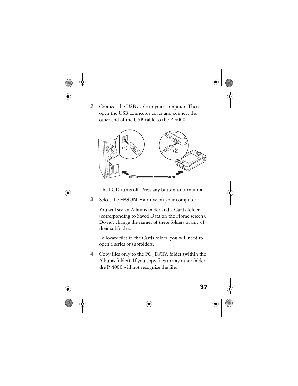 Epson Multimedia Storage Viewer P-4000 User Manual | Page 37 / 70