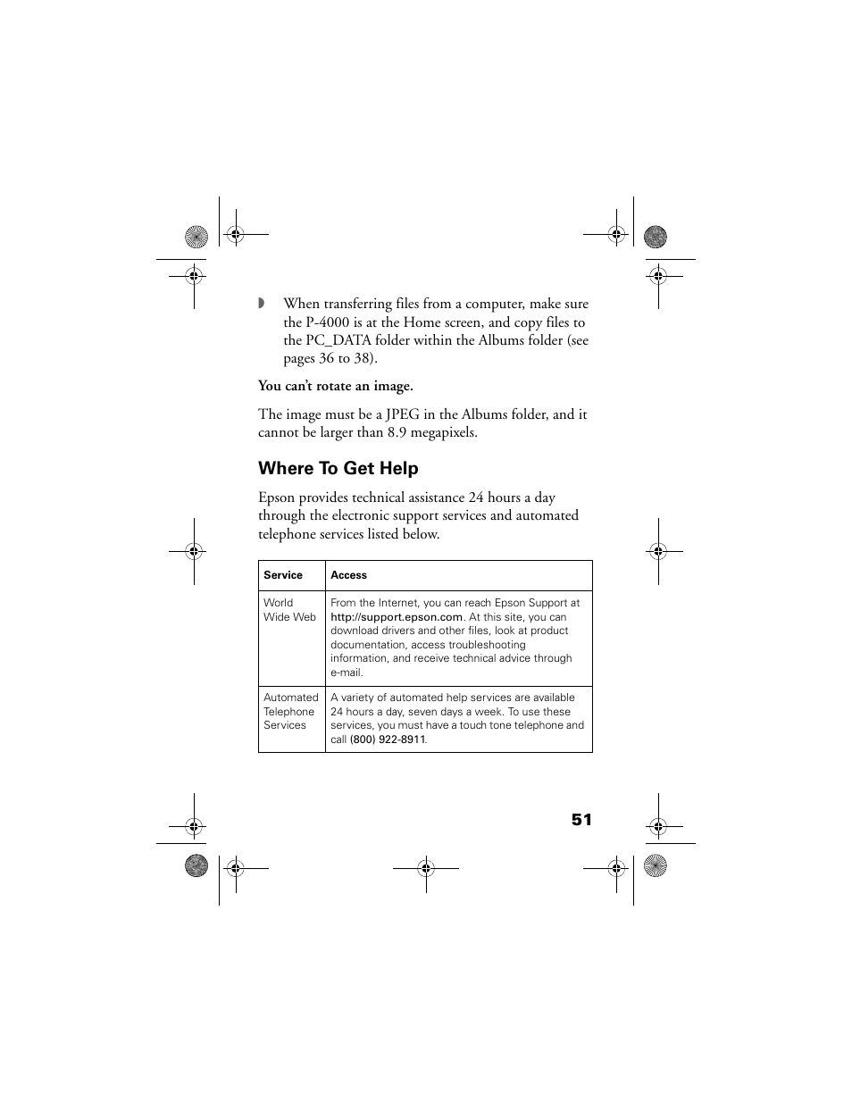 Where to get help | Epson Multimedia Storage Viewer P-4000 User Manual | Page 51 / 70