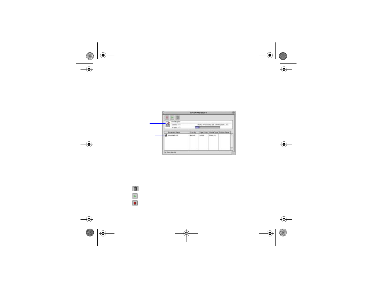 Monitoring print jobs with monitor3 | Epson 400 User Manual | Page 32 / 38