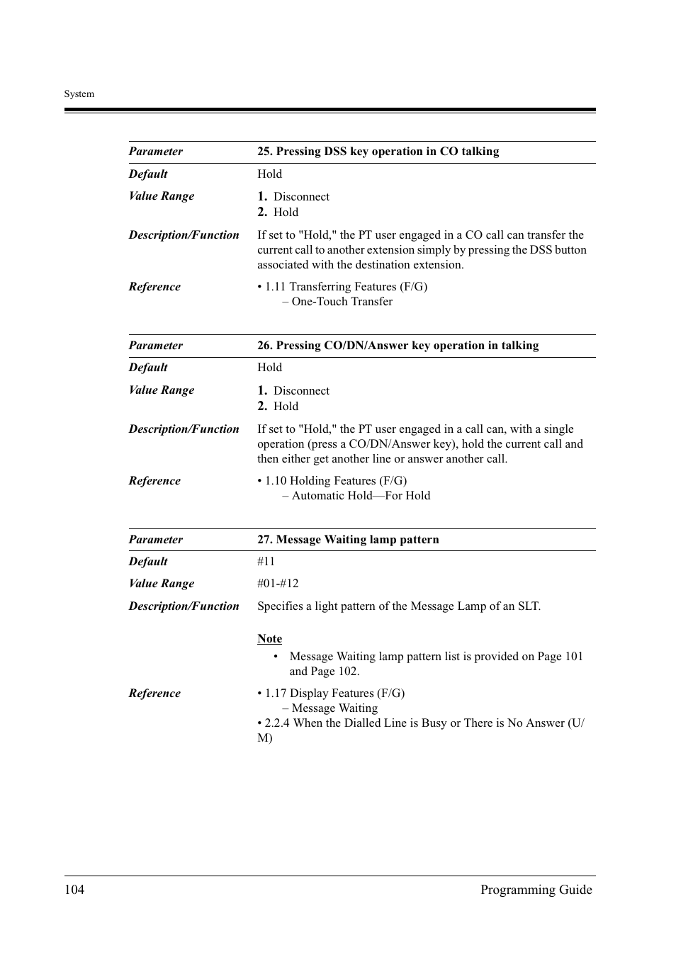 Panasonic KX-TD500 User Manual | Page 104 / 394