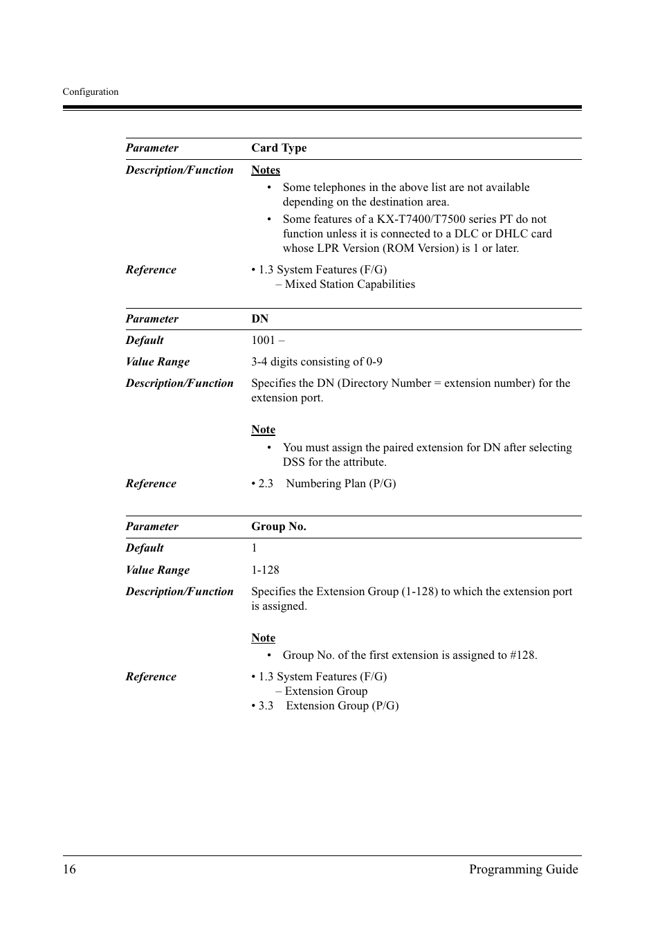 Panasonic KX-TD500 User Manual | Page 16 / 394