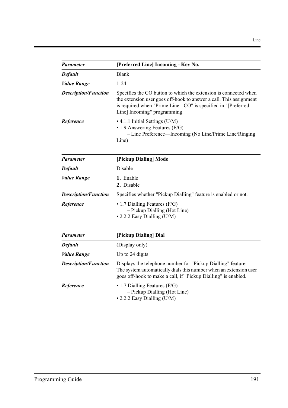Panasonic KX-TD500 User Manual | Page 191 / 394