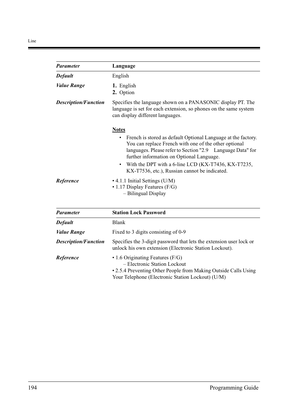 Panasonic KX-TD500 User Manual | Page 194 / 394